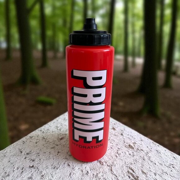 PRIME Hydration Red White Black Waterbottle NEW NWOB - Picture 1 of 6